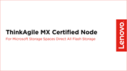 Lenovo ThinkAgile MX Certified Node for All Flash Storage